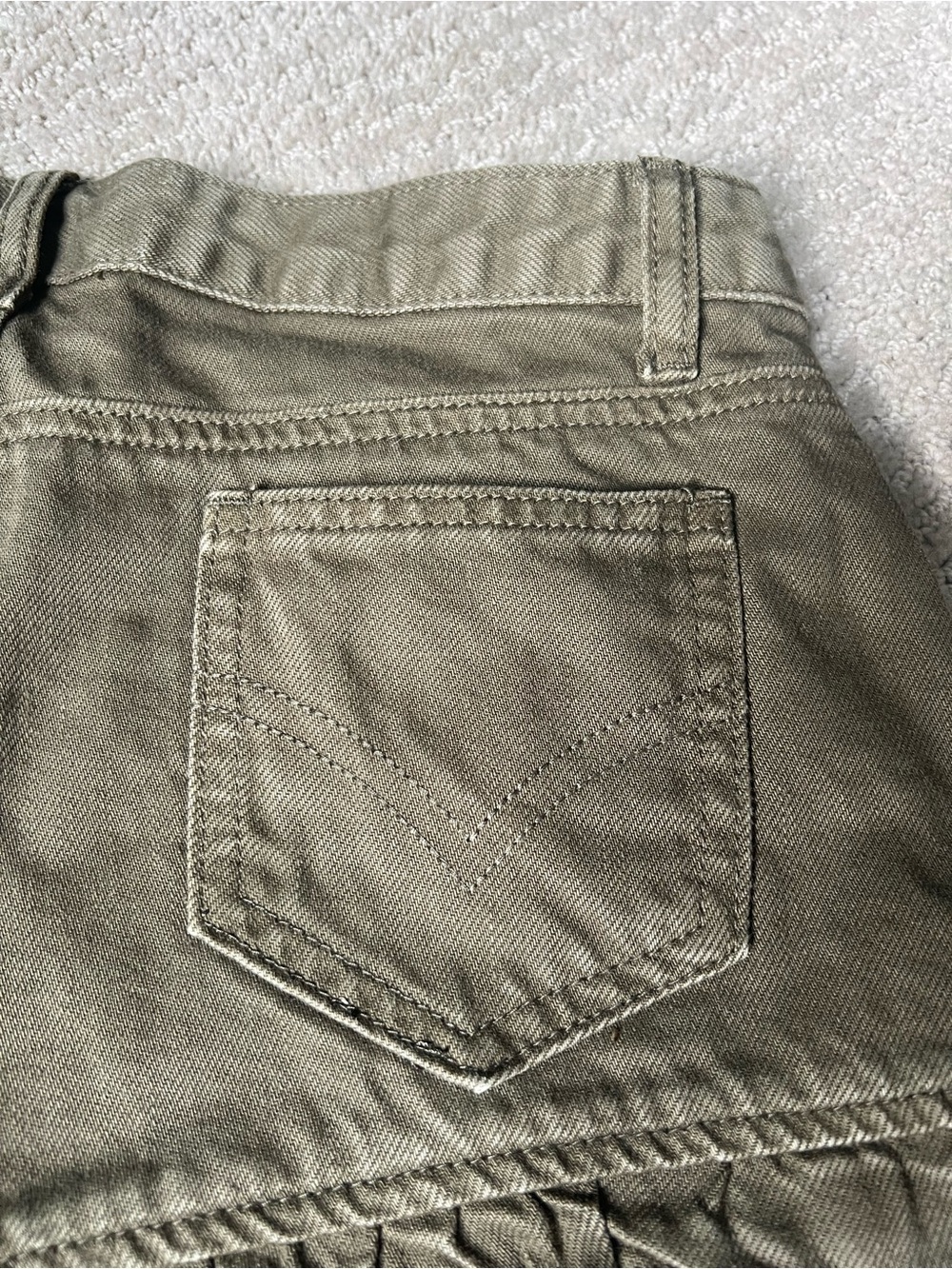 Denim Ruffle Shorts - Picture 7 of 7